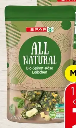 Spar Spar All natural Bio-Spinat-Käse Angebot