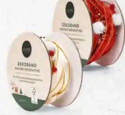 Hofer Home Creation Weihnachtliches Dekoband Angebot