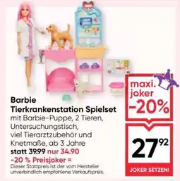 Maximarkt Barbie Tierkrankenstation Spielset Angebot