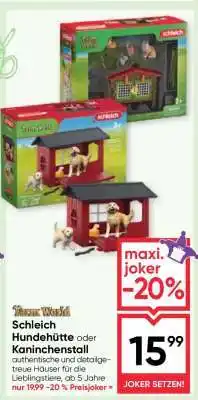 Maximarkt Schleich Hundehütte oder Kaninchenstall Angebot