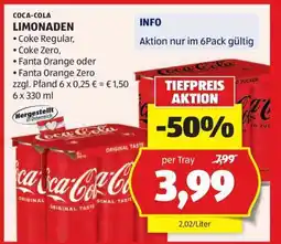 Hofer Coca Cola Limonaden Angebot