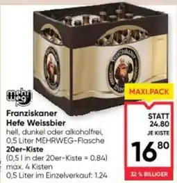 Maximarkt Franziskaner Hefe-Weissbier Angebot