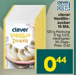 Billa clever Vanillinzucker 15 Stk Angebot