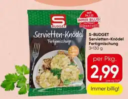 Spar S-BUDGET Servietten-Knödel Fertigmischung Angebot