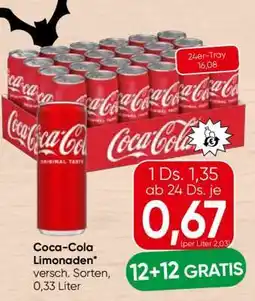 Spar Coca Cola Limonaden Angebot