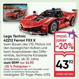 Maximarkt Lego Technic 42212 Ferrari FXX K Angebot