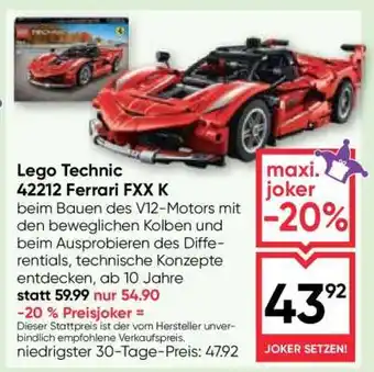 Lego Technic 42212 Ferrari FXX K