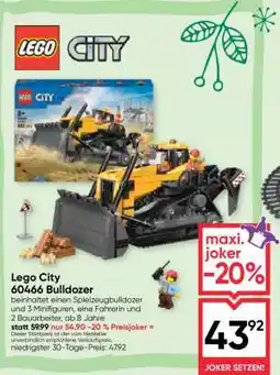 Maximarkt Lego City 60466 Bulldozer Angebot