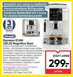 Maximarkt Espresso ECAM 220.20 Magnifica Start Angebot