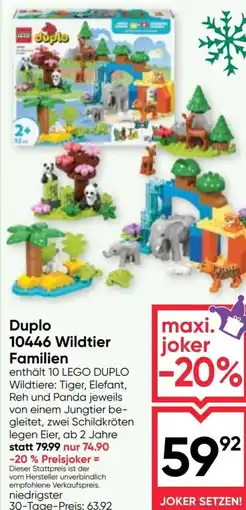 Maximarkt Duplo 10446 Wildtier Familien Angebot