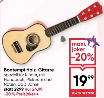 Maximarkt Bontempi Holz-Gitarre Angebot