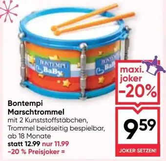 Maximarkt Bontempi Marschtrommel Angebot