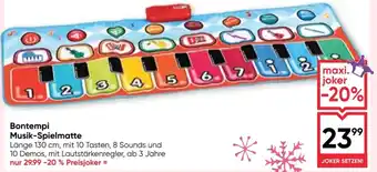 Maximarkt Bontempi Musik-Spielmatte Angebot
