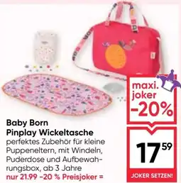 Maximarkt Baby Born Pinplay Wickeltasche Angebot