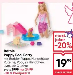 Maximarkt Barbie Puppy Pool Party Angebot
