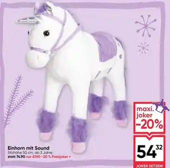 Maximarkt Einhorn mit Sound Angebot