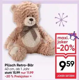 Maximarkt Plüsch Retro-Bär Angebot