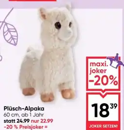 Maximarkt Plüsch-Alpaka Angebot