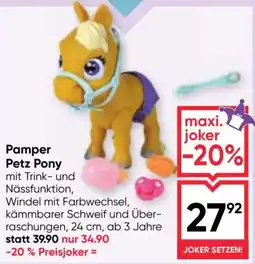 Maximarkt Pamper Petz Pony Angebot