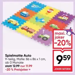 Maximarkt Spielmatte Auto Angebot