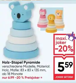Maximarkt Holz-Stapel Pyramide Angebot