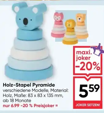 Maximarkt Holz-Stapel Pyramide Angebot