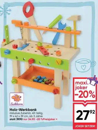 Maximarkt Holz-Werkbank Angebot