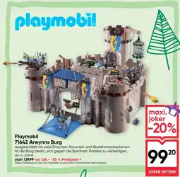 Maximarkt Playmobil 71642 Arwynns Burg Angebot