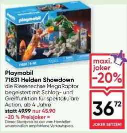 Maximarkt Playmobil 71831 Helden Showdown Angebot