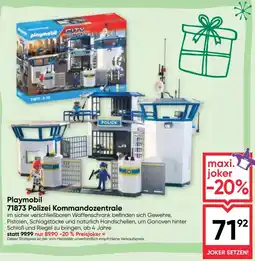 Maximarkt Playmobil 71873 Polizei Kommandozentrale Angebot
