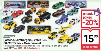 Maximarkt Porsche, lamborghini, volvo oder öamtc 5 pack geschenkset Angebot