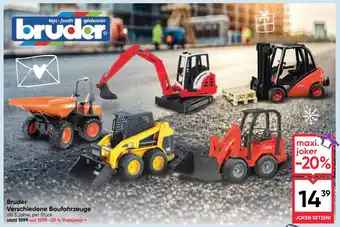 Maximarkt Bruder Verschiedene Baufahrzeuge Angebot
