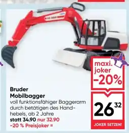 Maximarkt Bruder Mobilbagger Angebot