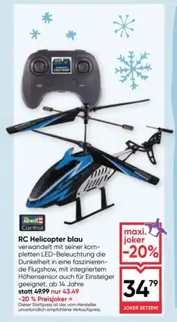 Maximarkt RC Helicopter blau Angebot