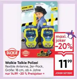 Maximarkt Walkie Talkie Polizei Angebot