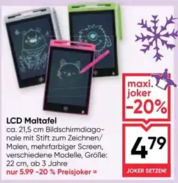 Maximarkt Lcd maltafel Angebot