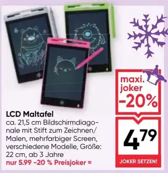 Maximarkt Lcd maltafel Angebot