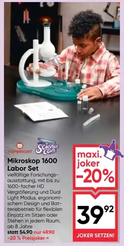 Maximarkt Mikroskop 1600 Labor Set Angebot