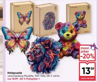 Maximarkt Holzpuzzle Angebot