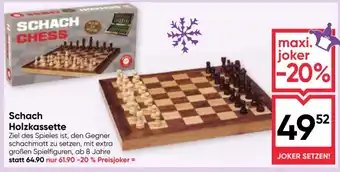 Maximarkt Schach Holzkassette Angebot