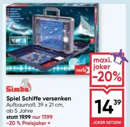 Maximarkt Spiel Schiffe versenken Angebot