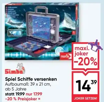 Maximarkt Spiel Schiffe versenken Angebot