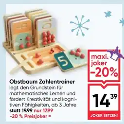 Maximarkt Obstbaum Zahlentrainer Angebot