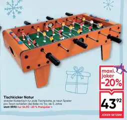 Maximarkt Tischkicker Natur Angebot