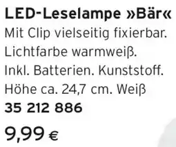 Tchibo Eduscho LED-Leselampe Bär Angebot