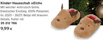 Tchibo Eduscho Kinder-Hausschuh Elch Angebot