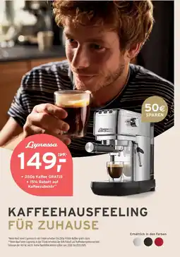 Tchibo Eduscho Lapressa Siebträgermaschine, schwarz Angebot