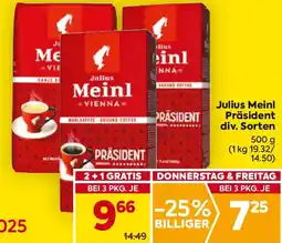 Billa Julius Meinl Präsident Angebot