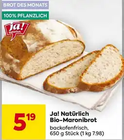 Billa Ja! Natürlich Bio-Maronibrot Angebot