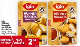 Billa Iglo Hühner Nuggets od. Sticks Angebot